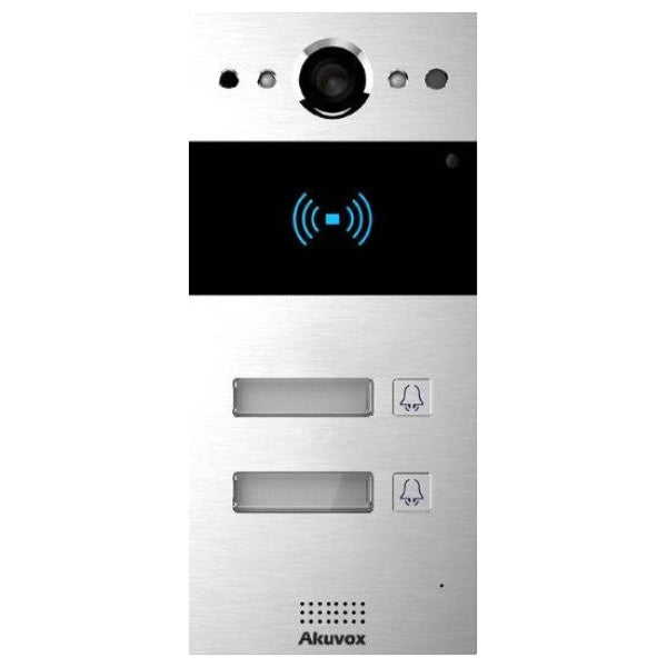 SIP INTERCOM WITH TWO (2) BUTTONS (VIDEO & CARD READER)