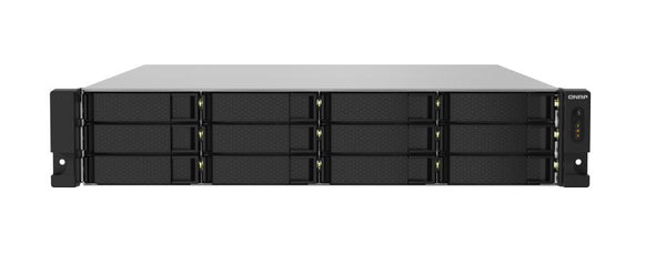 QNAP TS-1232PXU-RP-4G 12 Bay NAS AL-324 quad-core 1.7 GHz processor, 4GB RAM  2 x10GbE SFP+ redundant power 4xUSB3.2  rackmount Hot-swappable