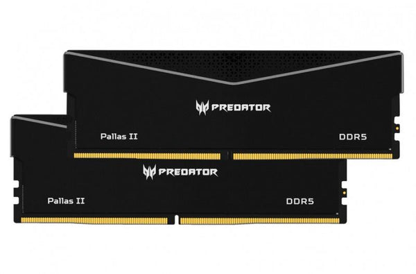 PREDATOR PALLASII DDR5 32GB Black 16GBx2 6000Mhz 1R8 CL32 Black Supports Intel XMP 3.0 and AMD EXPO CL32-38-38-76 1.35 V