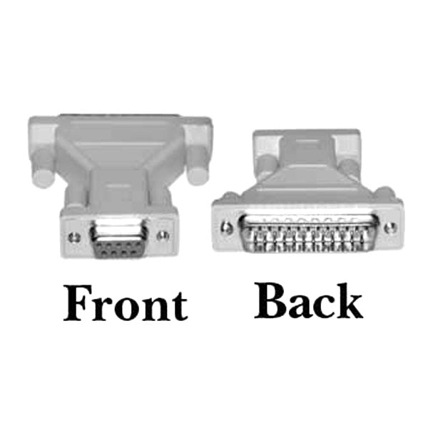 8Ware D-SUB DB 25-pin to DB 9-pin Male to Female Adapter