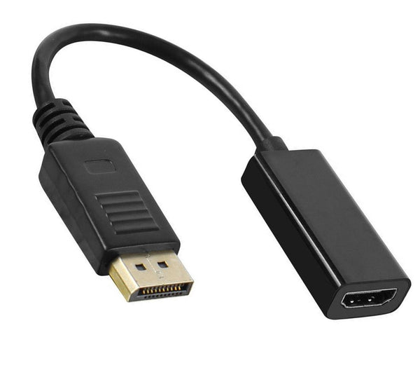 8ware DisplayPort DP to HDMI Male to Female Adapter Cable High-resolution suppor 20cm Length Use for movies, presentations, photo slideshows and more