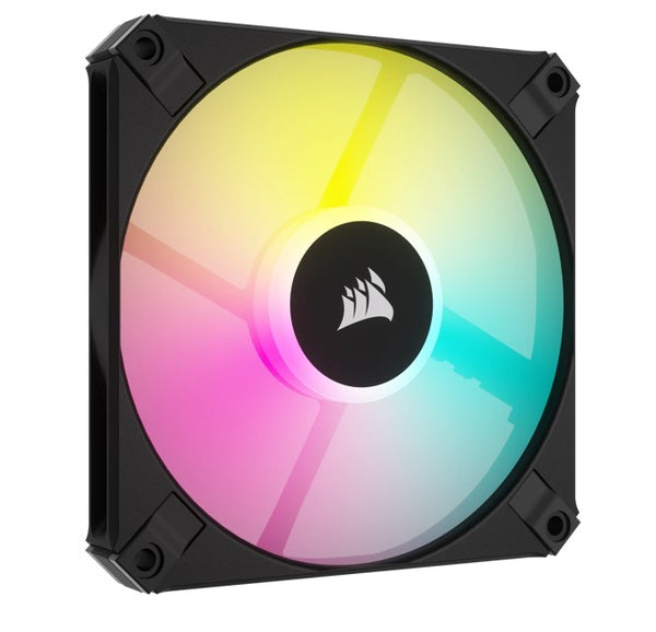 Corsair AF SLIM Series, AF120 RGB SLIM, 120mmx15mm Fluid Dynamic Bearing PWM RGB Fan, Single Pack