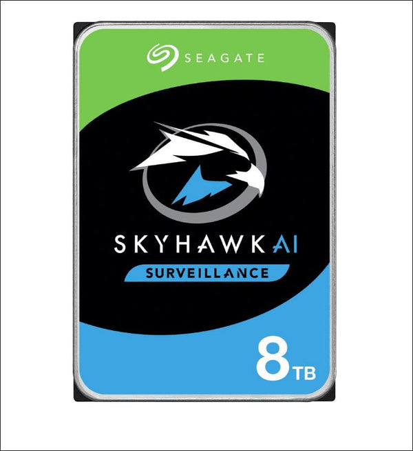 Seagate 8TB 3.5' SkyHawk Surveillance AI, SATA3 6Gb/s,16 AI streams,256MB Cache 24x7 HDD ST8000VE001,  3 Years Warranty