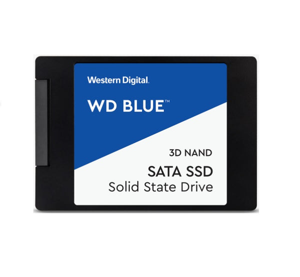 Western Digital WD Blue 500GB 2.5' SATA SSD 560R/530W MB/s 95K/84K IOPS 200TBW 1.75M hrs MTBF 3D NAND 7mm 5yrs Wty