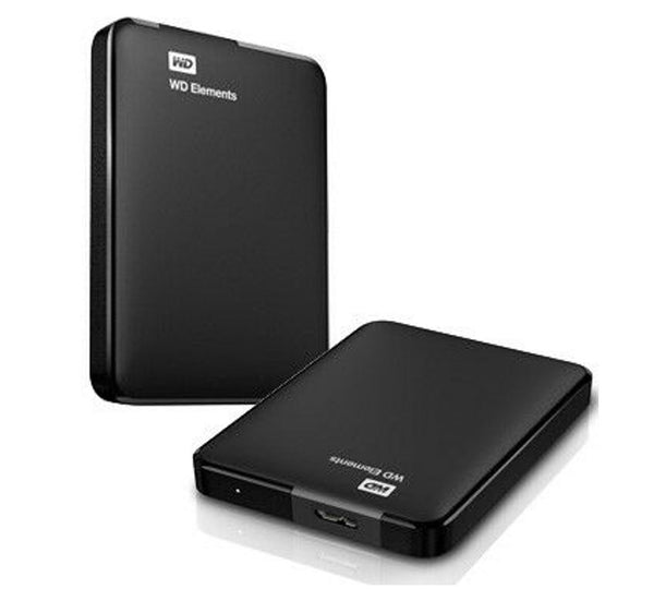 Western Digital WD Elements 2TB USB 3.0 2.5' Portable External Hard Drive - Slim Light Durable Shock Proof Black Plug & Play NTFS for Windows 10/8.1/7