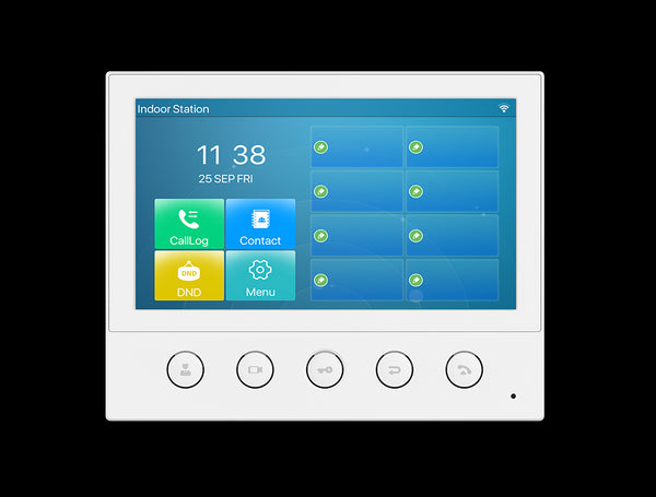 Fanvil i53W Indoor SIP Station, 6 SIP Lines, 5 Buttons, PoE, 7' Colour Touch Screen, Linux, ONVIF, 2Yr Warranty