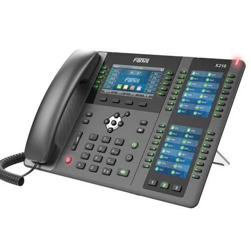 Fanvil X210 Enterprise IP Phone - 4.3' (Video) Colour Screen, 20 Lines, 106 x DSS Buttons, Dual Gigabit NIC, Bluetooth, *SBC Ready