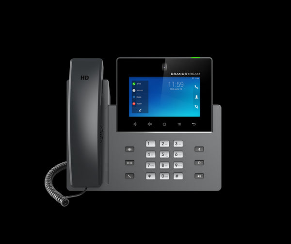 Grandstream GXV3350 16 Line Android IP Phone, 16 SIP Accounts, 1280 x 800 Colour Touch Screen, 1MB Camera, Built In Bluetooth+WiFi, Powerable Via POE