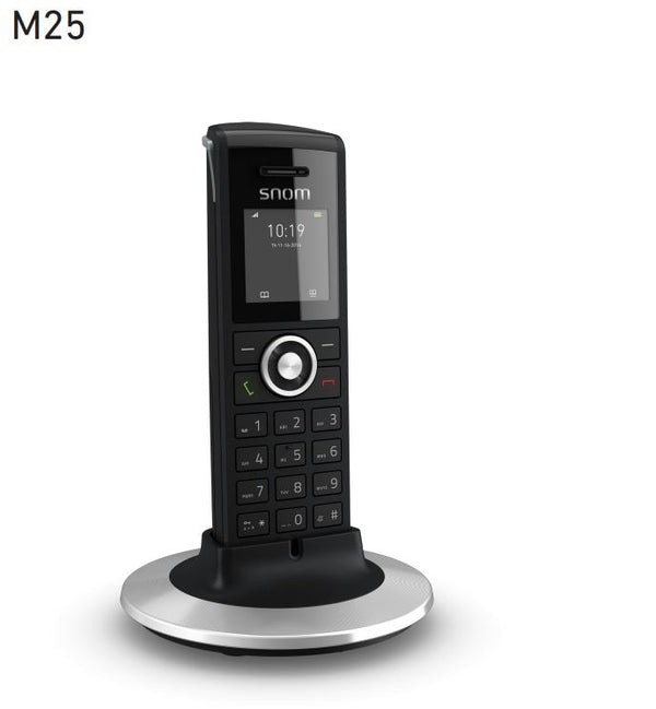 SNOM M25 Office Handset, Colour Screen, 75 Hours Standby Time, 3.5mm Headset Jack,  Multiple Language Support