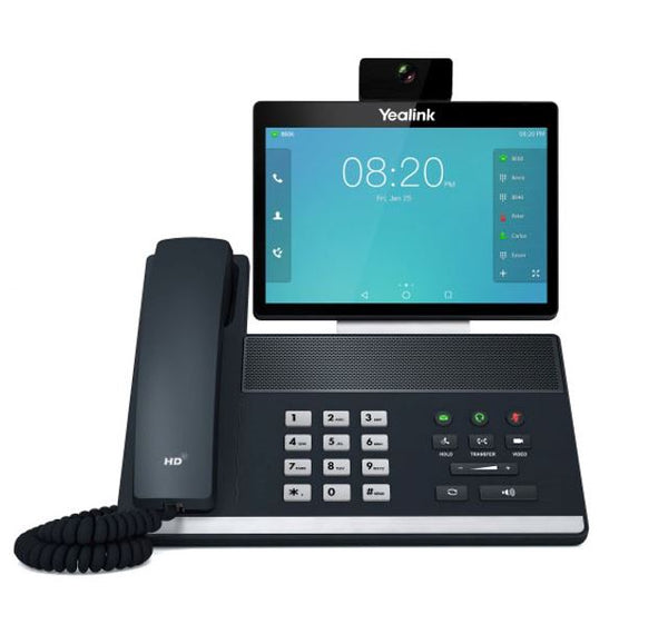 Yealink ZOOM-VP59 16 Line IP Full-HD Video Phone, 8' 1280 x 800 colour touch screen, HD voice, Dual Gig Ports, Bluetooth, WiFi, USB, HDMI, Teams &Zoom