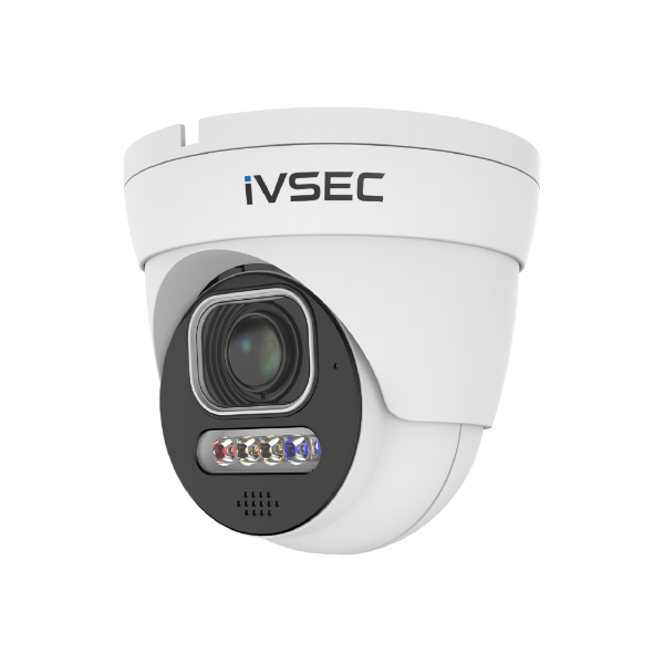 IVSEC TURRET IP CAMERA 5MP 2.8MM-12MM MOTORISED LENS 25FPS POE IP66 ADV DET