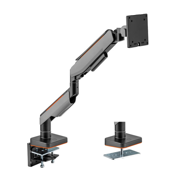 Brateck Single Heavy-Duty Gaming Monitor Arm Fit Most 17'-49' Monitor Up to 20KG VESA 75x75,100x100