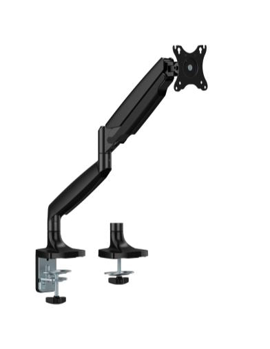 Brateck LDT82-C012E SINGLE SCREEN HEAVY-DUTY MECHANICAL SPRING MONITOR ARM For most 17'~45' Monitors, Matte Black