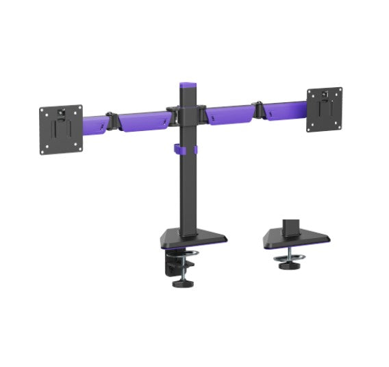 Brateck LDT89-C024 Matte Black Amethyst Articulating Gaming Dual Monitor Arm (new)