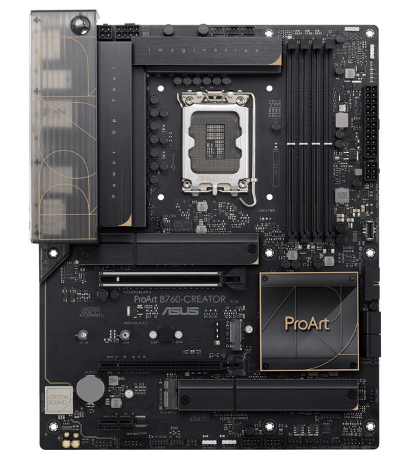 ASUS B760 PROART B760-CREATOR Intel LGA 1700 ATX Motherboard 192GB, 4xDDR5,1 x PCIe 5.0/4.0/3.0 x16 slot, 3 x M.2 slots, 4x SATA, Wi-Fi 6