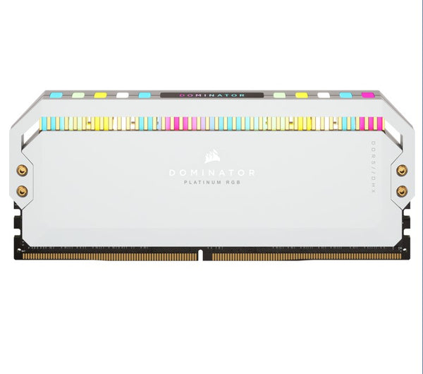 Corsair Dominator Platinum RGB 64GB (2x32GB) DDR5 UDIMM 5200Mhz C40 1.25V White Desktop PC Gaming Memory