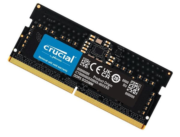 Crucial 8GB (1x8GB) DDR5 SODIMM 5200MHz C42 1.1V Notebook Laptop Memory ~CT8G48C40S5