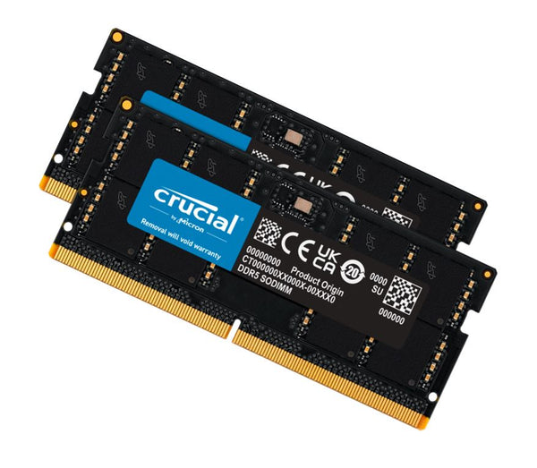 Crucial 64GB (2x32GB) DDR5 SODIMM 5600MHz CL46 Notebook Laptop Memory