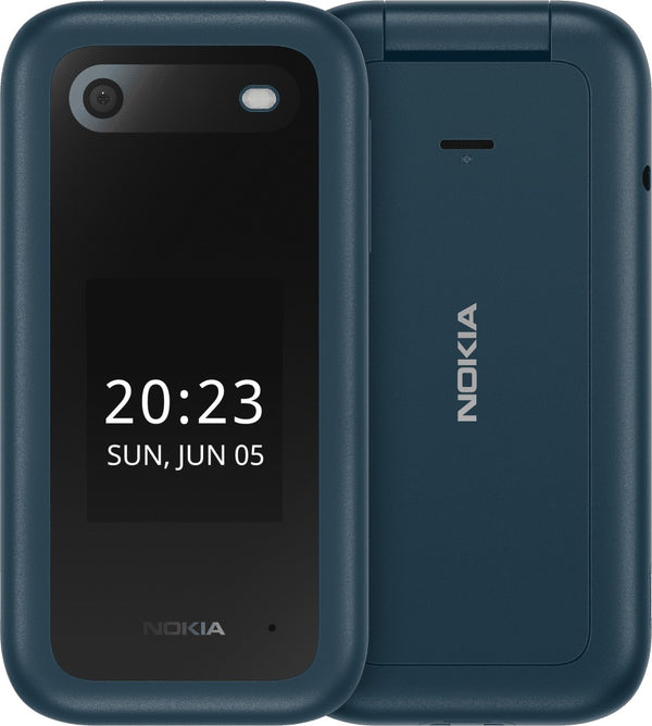 Nokia 2660 Flip 4G 128MB - Blue (1GF012HPG1A02)*AU STOCK*, 2.8', 48MB/128MB, 0.3MP, Dual SIM, 1450mAh Removable, 2YR