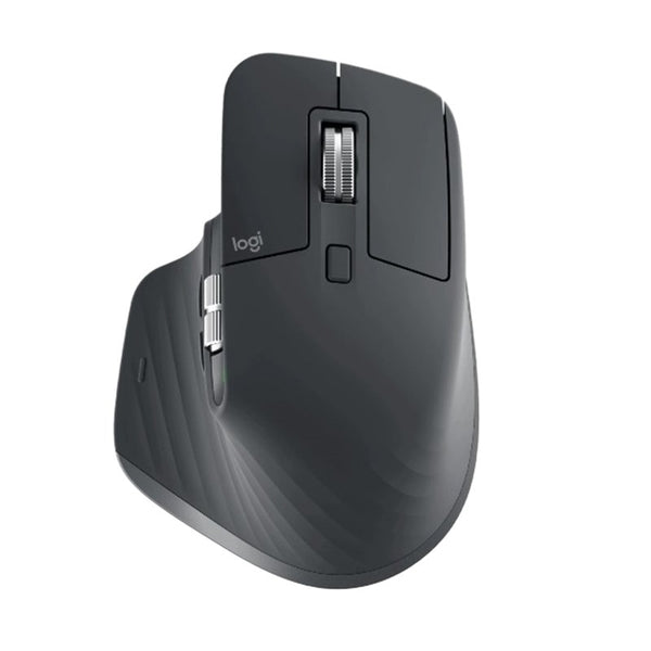 Logitech MX Master 3S Wireless Ergonomic Mouse 8000 DPI 7 Buttons, Smart Shift Scroll Wheel, 70Days Battery, Logi Bolt 2.4Ghz Receiver, USB-C Charging