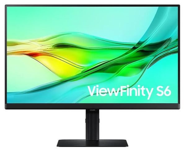 Samsung S6 ViewFinity 23.8'/24' 100Hz QHD IPS Monitor 2K 2560x1440 16:9 5ms Height Adjust Tilt Swivel Pivot 2xDP1.4 HDMI USB LAN HDR10 VESA