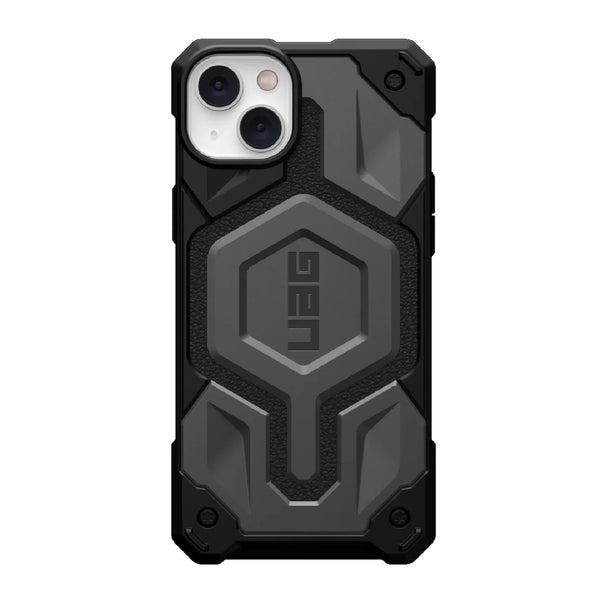 UAG Monarch Pro MagSafe Apple iPhone 14 Plus Case - Silver (114029113333), 25ft. Drop Protection (7.6M),5 Layers of Protection,Tactical Grip