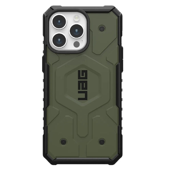 UAG Pathfinder MagSafe Apple iPhone 15 Pro Max (6.7') Case - Olive Drab(114301117272),18ft. Drop Protection(5.4M),Tactical Grip,Raised Screen Surround