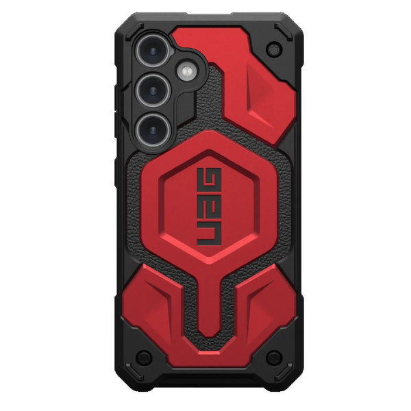 UAG Monarch Samsung Galaxy S24+ 5G (6.7') Case - Crimson (214413119494), 20ft. Drop Protection (6M), Multiple Layers, Tactical Grip, Rugged