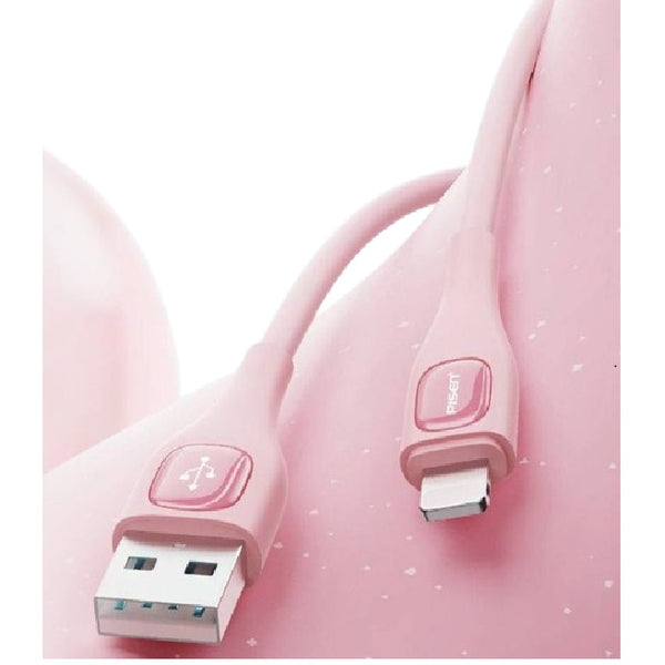 Pisen Candy Lightning to USB-A Data Cable (2M) - Liquid Silicone, Soft and Skin-friendly, Brust-proof and Break-proof, Safe Charging