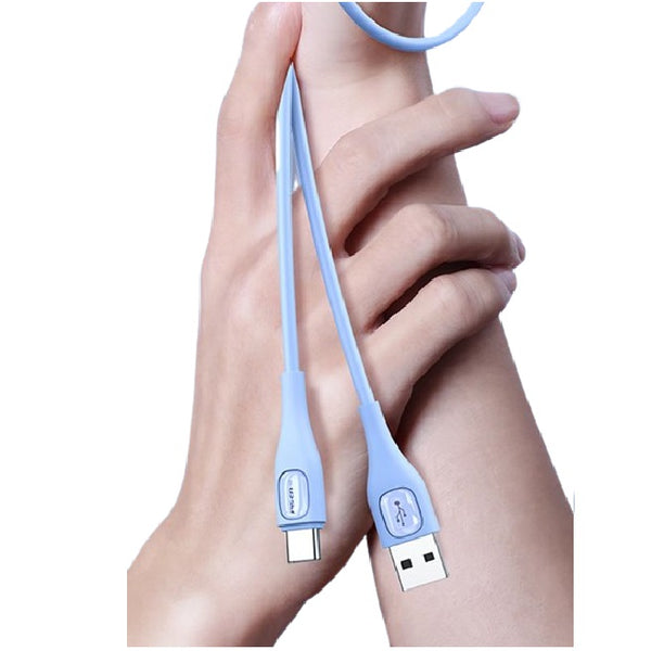 Pisen Candy USB-C  Data Cable (2M) - 6A/66W, Silicone, Soft and Smooth,Widely Compatible, Data Transmission, Anti-Fouling Coating