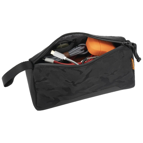 UAG Dopp Kit - Black Midnight Camo (981820114061), Water-Resistant Interior & Exterior, Dual Carrying Strap,Best for Travel,Zippered inner compartment