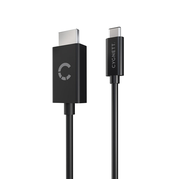 Cygnett Unite USB-C to HDMI Cable (1.8M) - Black (CY3305HDMIC),Support 4K/60hz,Extend from Laptop/Tablet/Phone to HDMI TV/Monitor/Projector,2 Yr. WTY.