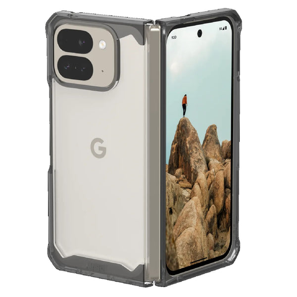 UAG Plyo Google Pixel 9 Pro Fold Rugged Case - Ash (614459113131), 16 ft. Drop Protection (4.8M), Air-soft Corners, Wireless charging compatible