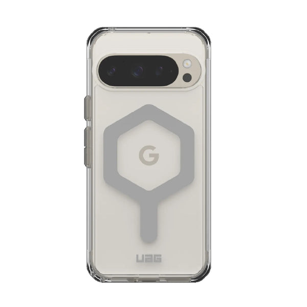 UAG Plyo Pro Google Pixel 9 Pro (6.3') Rugged Case - Ice/Silver (614458114333), 16 ft.Drop Protection (4.8M),Air-Soft Corners,Built-In Magnetic Module