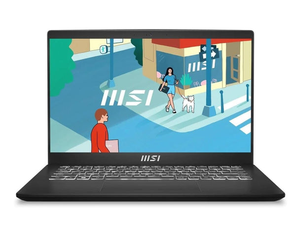 (Commercial) MSI Modern Series Notebook 14' FHD Intel Raptor Lake i3-1315U Onboard DDR4 8GB 256GB SSD Windows11 Pro Intel Iris Xe Graphics