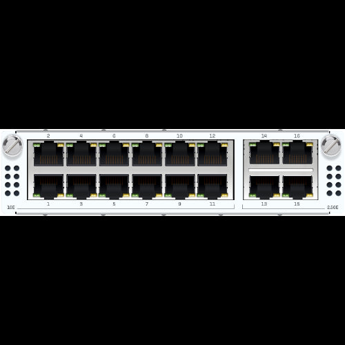 Sophos 4 port 2.5GbE copper + 12 port GbE High-density Flexi Port module (for XGS 5500/6500/7500/8500 models only)