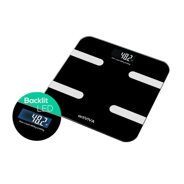 (LS) mbeat® 'actiVIVA' Bluetooth BMI and Body Fat Smart Scale with Smartphone APP