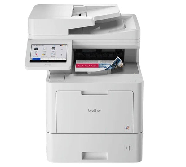 Brother MFC-L9630CDN Colour Laser Multi-Function Printer. Up to 600 x 600 dpi, 2,400 dpi class (2400 x 600) quality, 520 sheets of 80 gsm plain paper