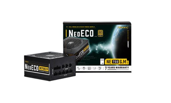 Antec NE 750w 80+ Gold, Fully-Modular, LLC DC, 1x EPS 8PIN, 120mm Silent Zero RPM, Jap Caps, ATX Power Supply, PSU, 600w PCI-E 5.0 rdy, 5yr Wty