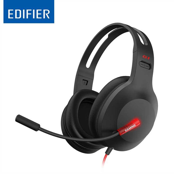 Edifier G1 USB Professional Headset Headphones with Microphone -  Noise Cancelling Microphone, LED lights  - Ideal for PUBG, PS4, PC