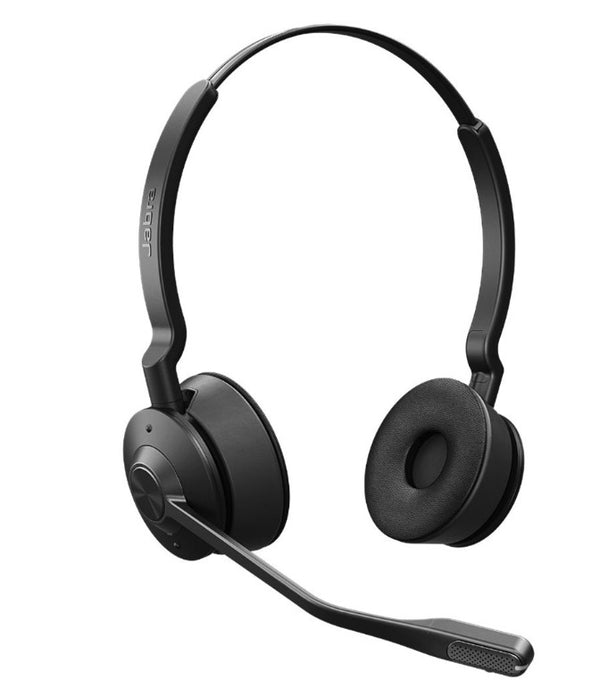 Jabra Engage 55 UC Stereo USB-A Wireless Headset, 150m Wireless Range, DECT, Noise Cancelling, Flexible, Portable, Durable, Lightweight, Busylight