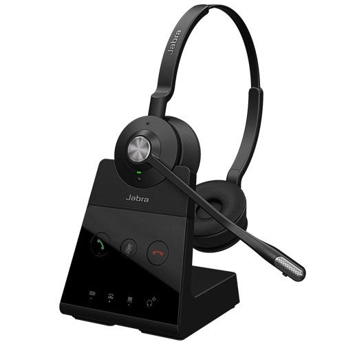 Jabra ENGAGE 65 Stereo Professional Wireless DECT Headset, 150m range, 3x Wireless Density, ANC, 13 Hours Talk Time, Busylight, Connect 2 Devices