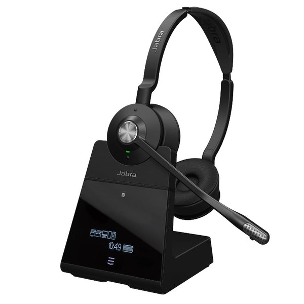 Jabra Engage 75 Stereo Wireless Headset, DECT, 150m range, 3x Wireless Density, ANC, 13 Hours Talk Time, Busylight, Connect 5 Devices, Rich call Data