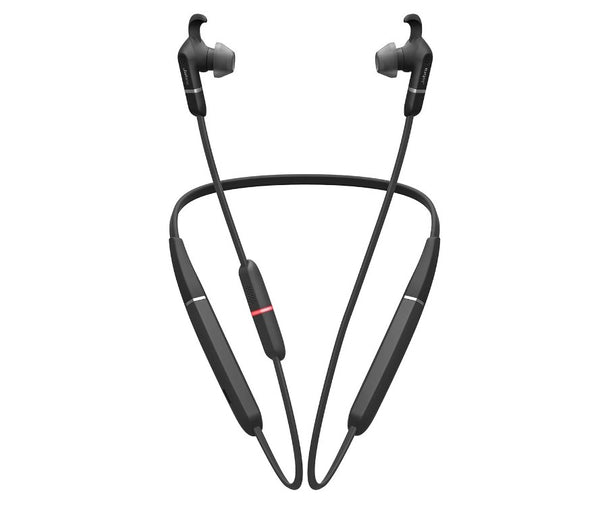 Jabra Evolve 65e UC Link 370 Bluetooth Headset, Up to 30m Wireless Range, 4-microphone Noise Cancellation Technology, Up to 13 Hours