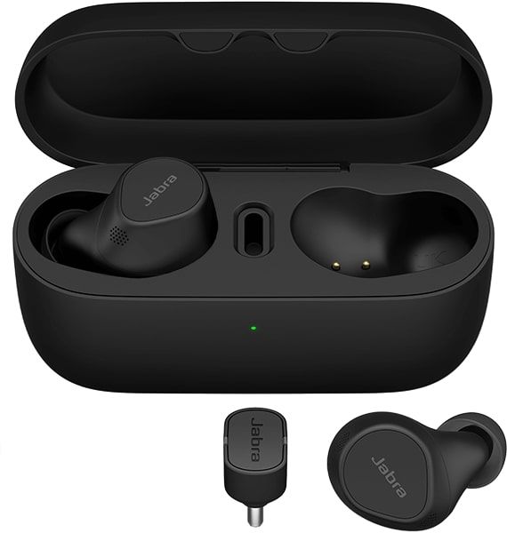 Jabra, Evolve2, Buds, UC, USB-A, Professional, Pocketable Calls.True Wireless Earbudsengineered for Hybrid Working, 8 Hours Battery, 33with Case, ANC