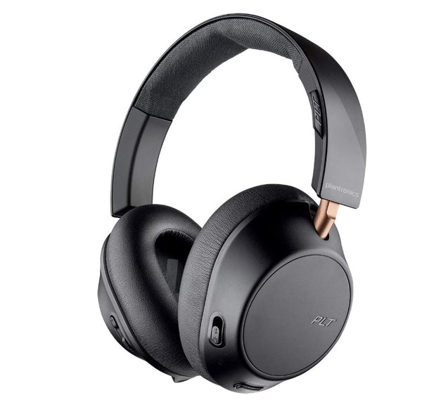 Plantronics BackBeat GO 810 Wireless Headphones, Active Noise Canceling Over Ear Headphones, Graphite Black