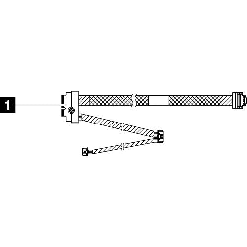 Lenovo ThinkSystem SR630 V3 M.2 NVMe 2-Bay RAID Cable Kit