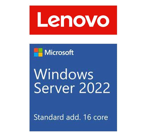 LENOVO Windows Server 2022 Standard Additional License (16 core) (No Media/Key) (Reseller POS Only)