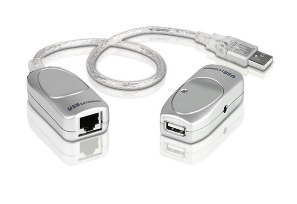 Aten Extender USB 2.0 Cat 5 Extender, extends up to 60m, supports USB speeds up to 12Mbps, Plug an Play,