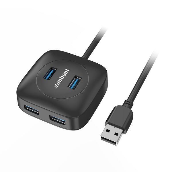 mbeat®  4-Port USB 3.0 Hub - High Speed Data Transfer